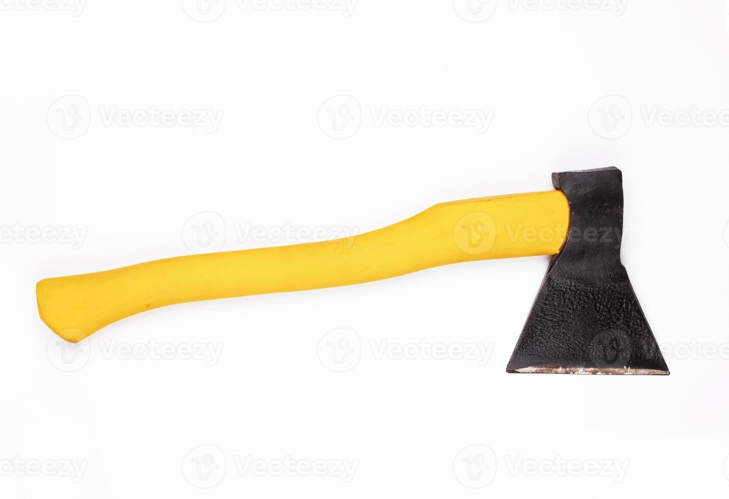 Axe on white photo