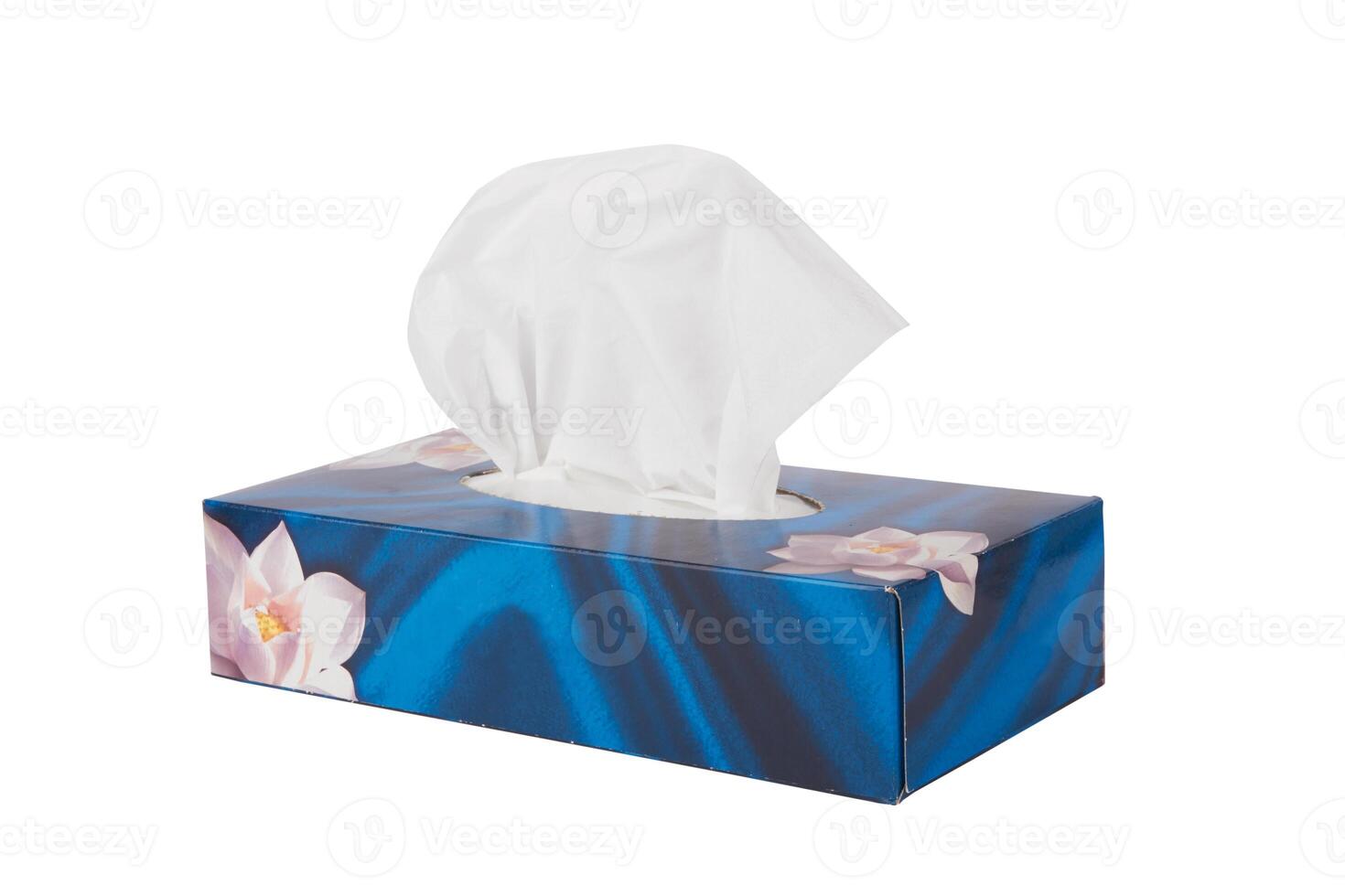 Tissue box isolated on white photo