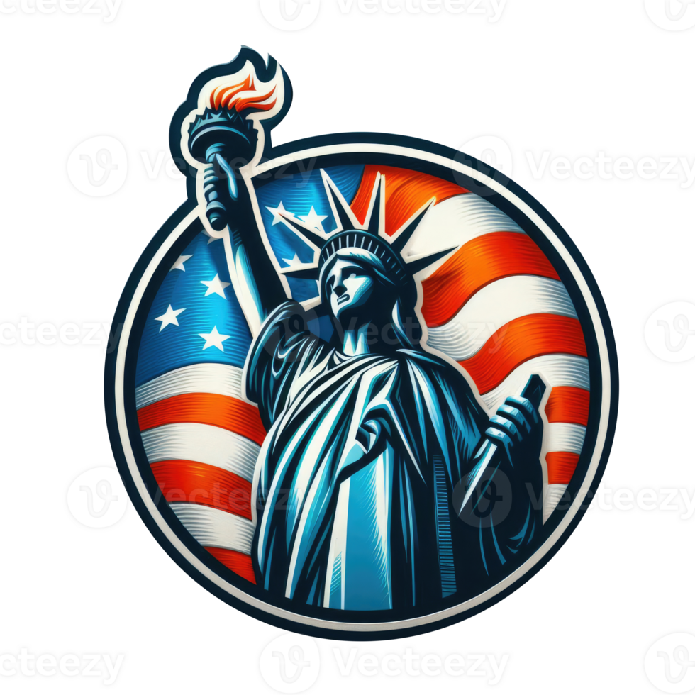 4th of July Independence Day of America logo and symbol png