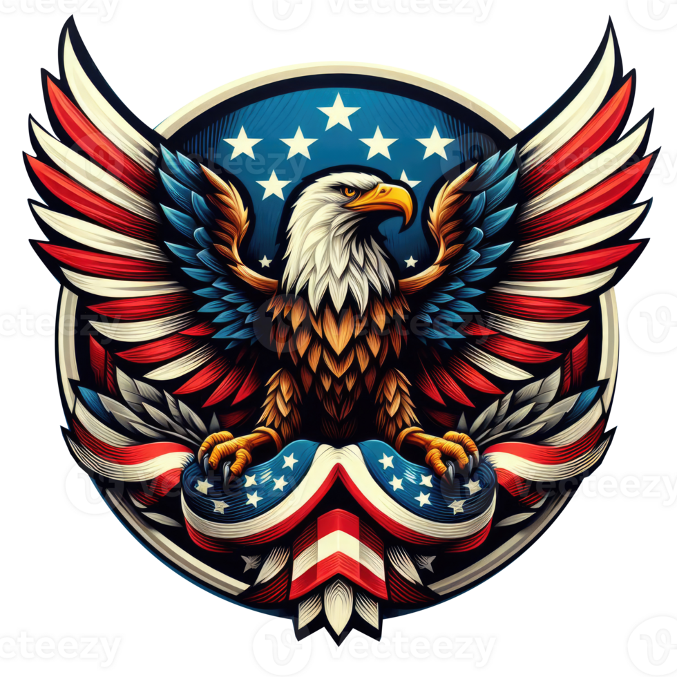 4th of July Independence Day of America logo and symbol png