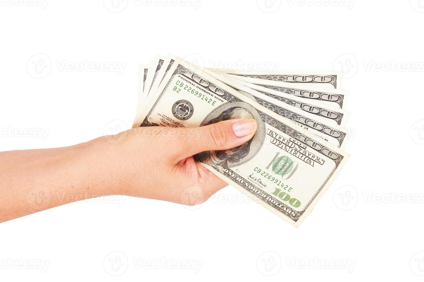 hand with dollar photo