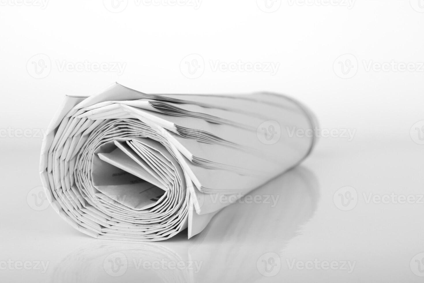 Roll of newspaper photo
