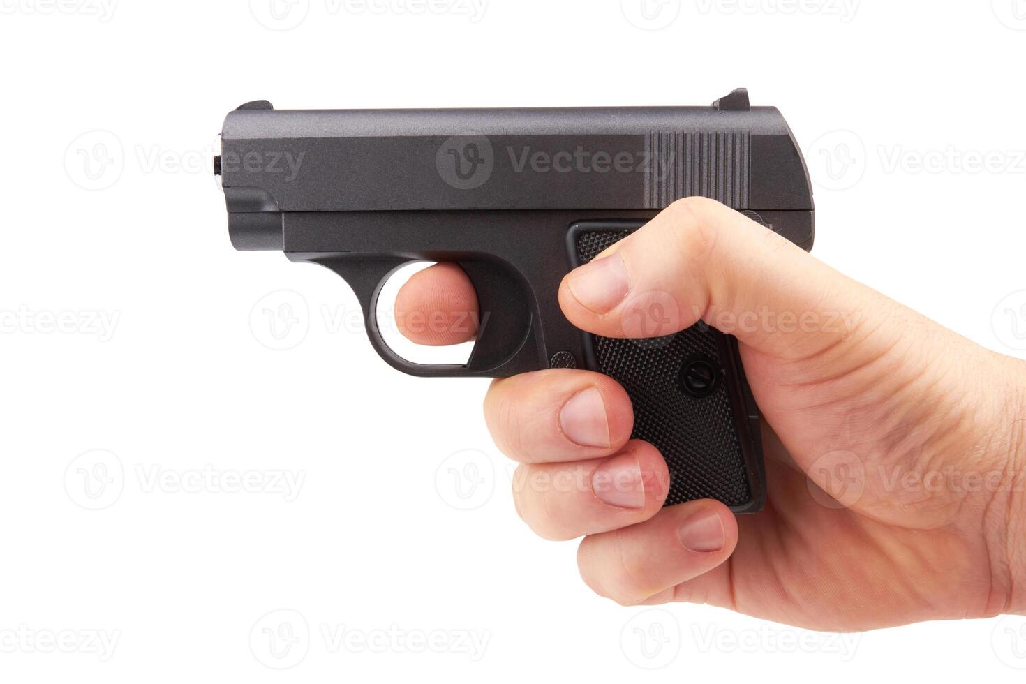 Gun in hand photo