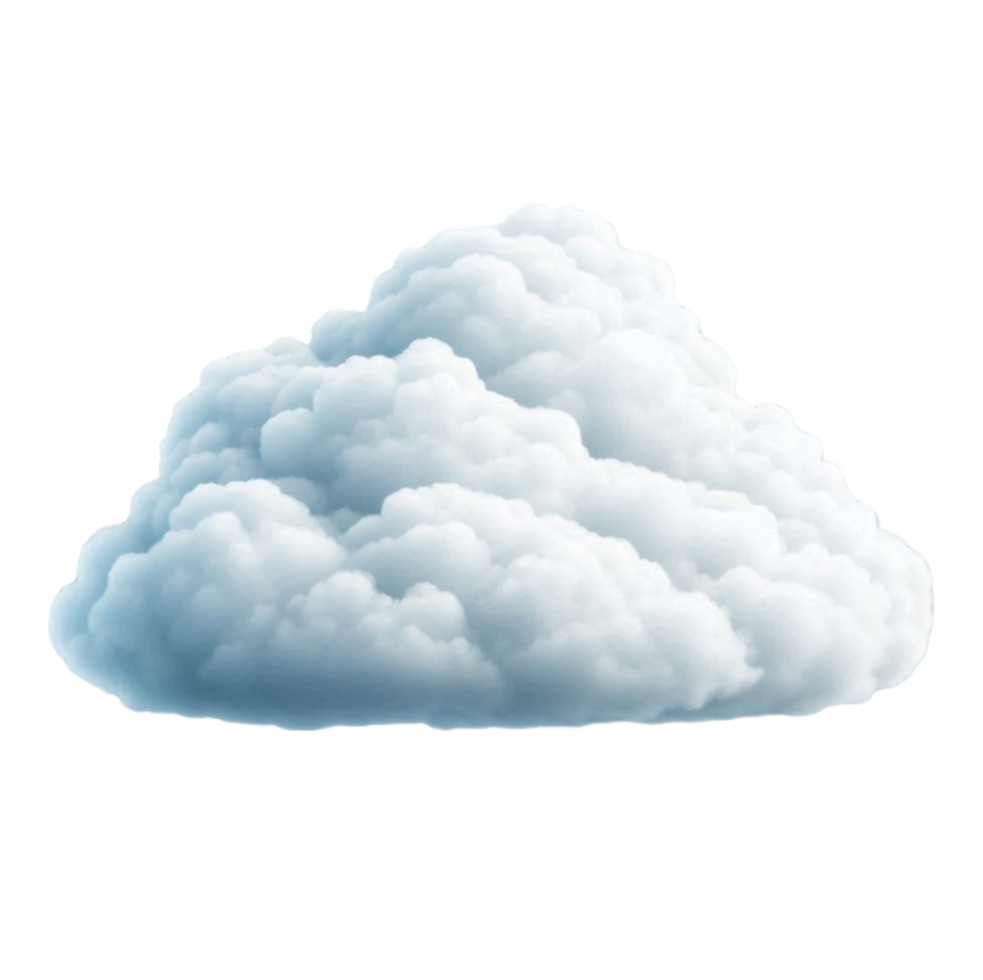 Free simple cloud stock in transparent background png