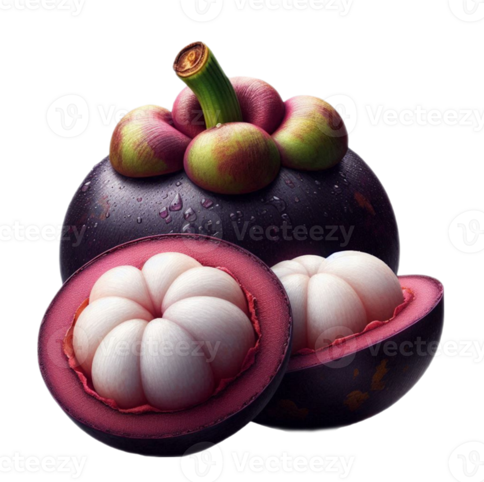 sweet ripe mangosteen png