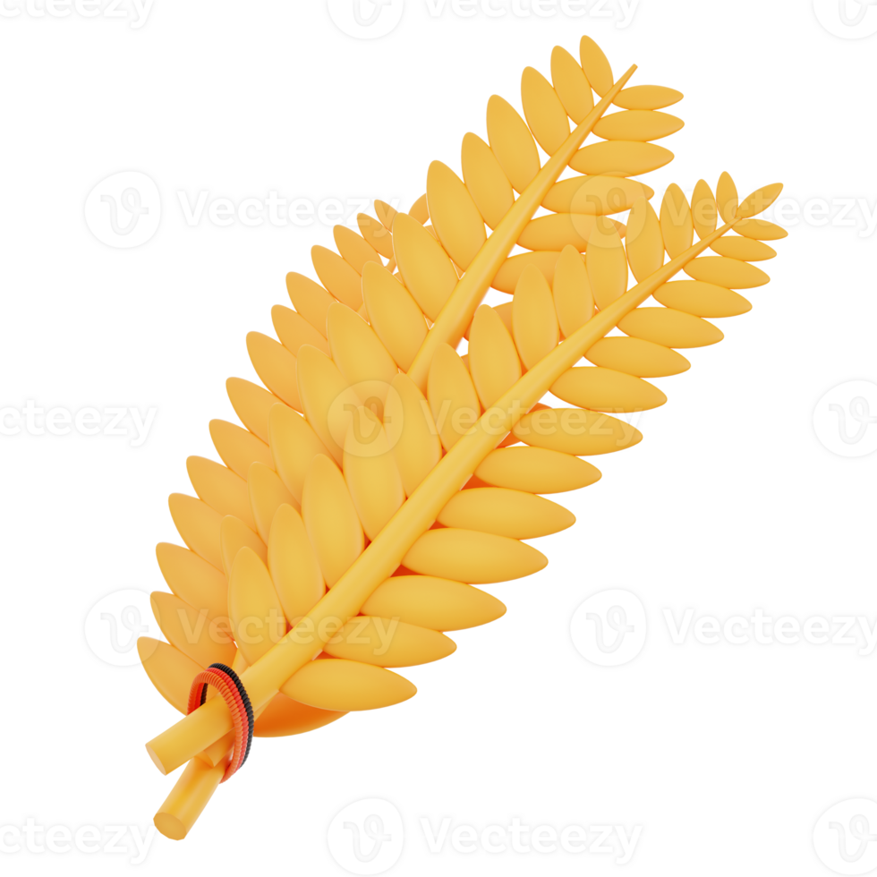 3d illustration of rice png