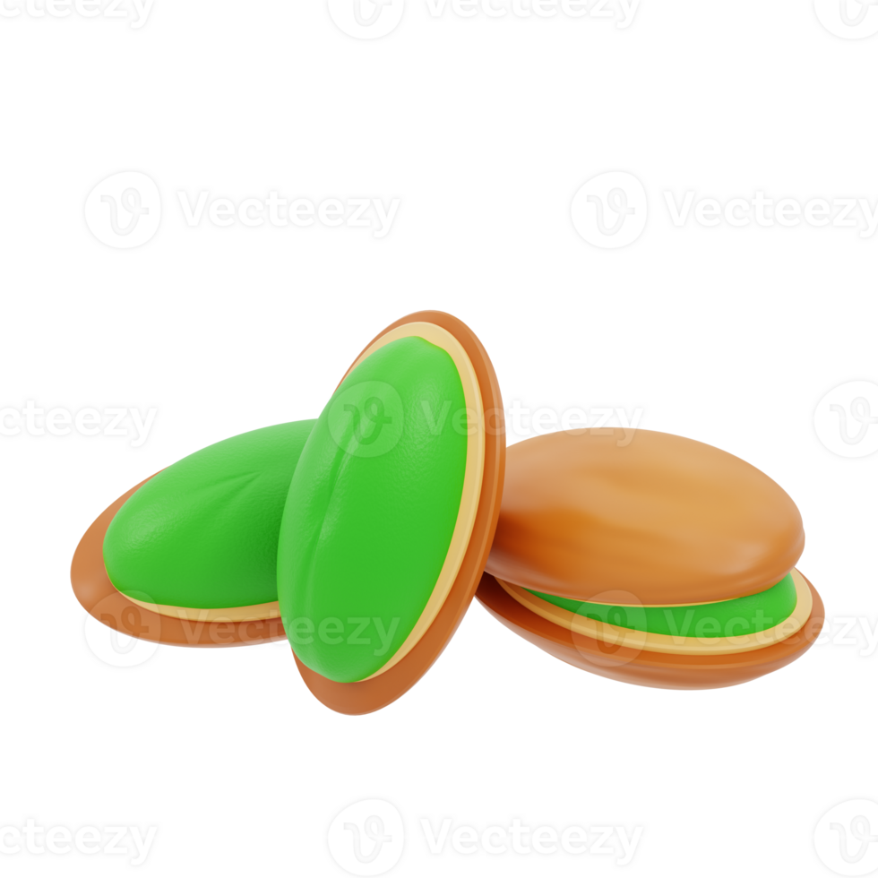 3d illustration pistachio png