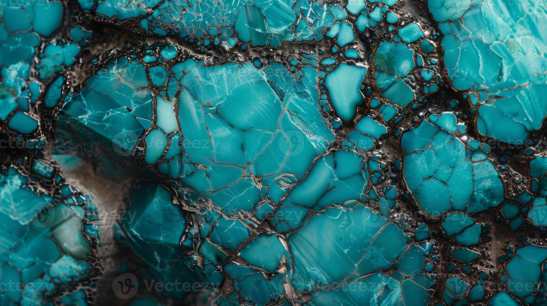 Polished Turquoise Gemstone Close-Up, Smooth Artistic Abstract Texture for Design and Decoration photo