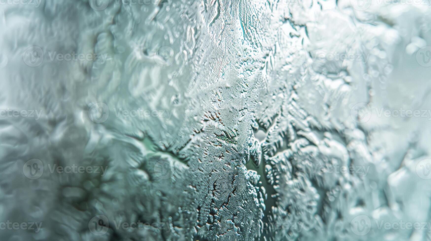 Textured Frosted Glass Surface in Soft Green Hues for Background and Design Concepts photo