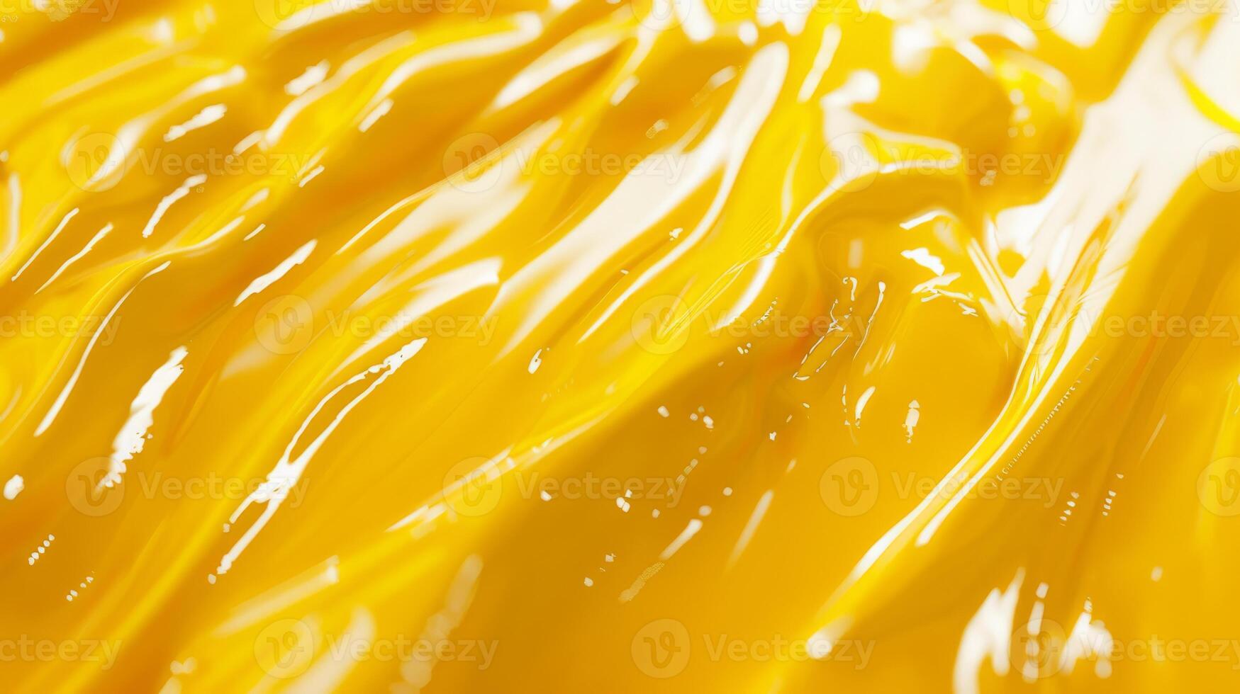 Glossy Yellow Enamel Paint Surface with Unique Texture for Design and Artistic Projects photo