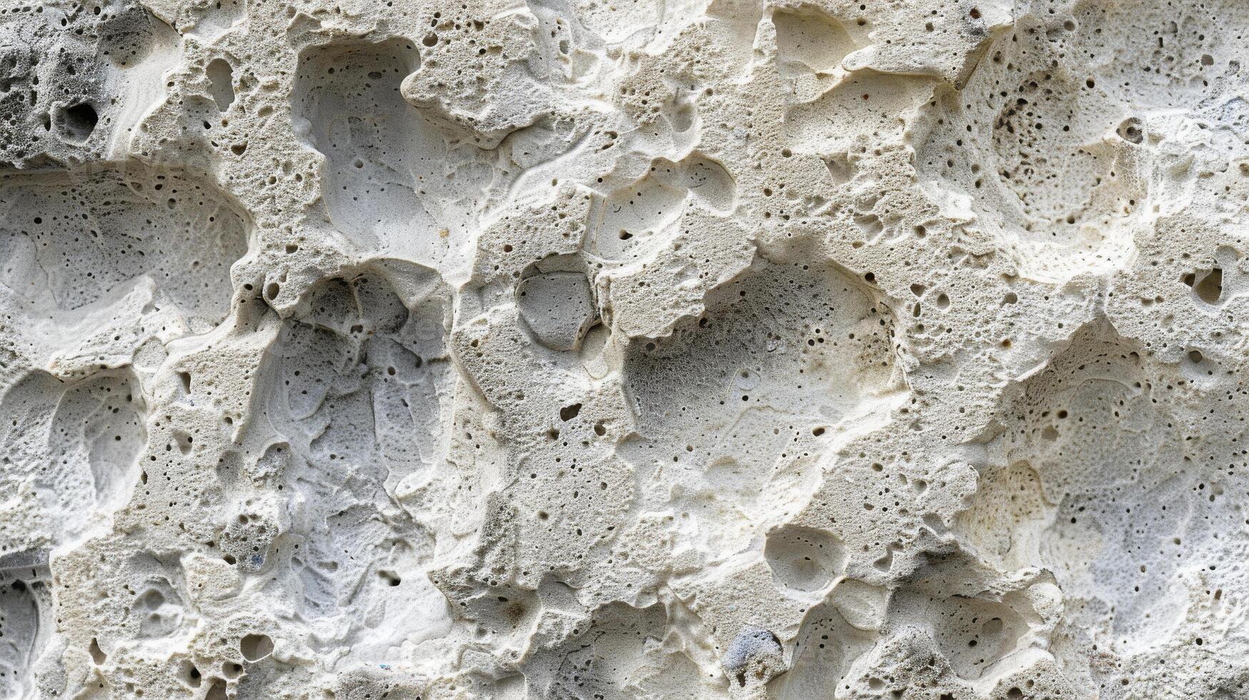 A close up view of a rock with multiple holes in it photo