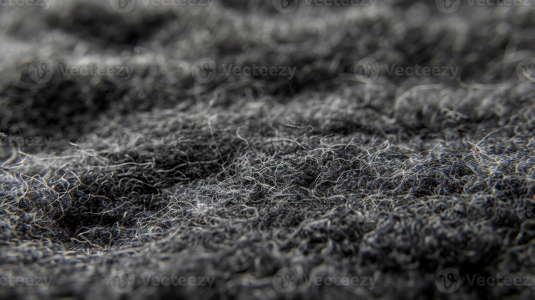 Close-Up Texture of Dark Gray Wool Felt Surface for Design and Textile Applications photo