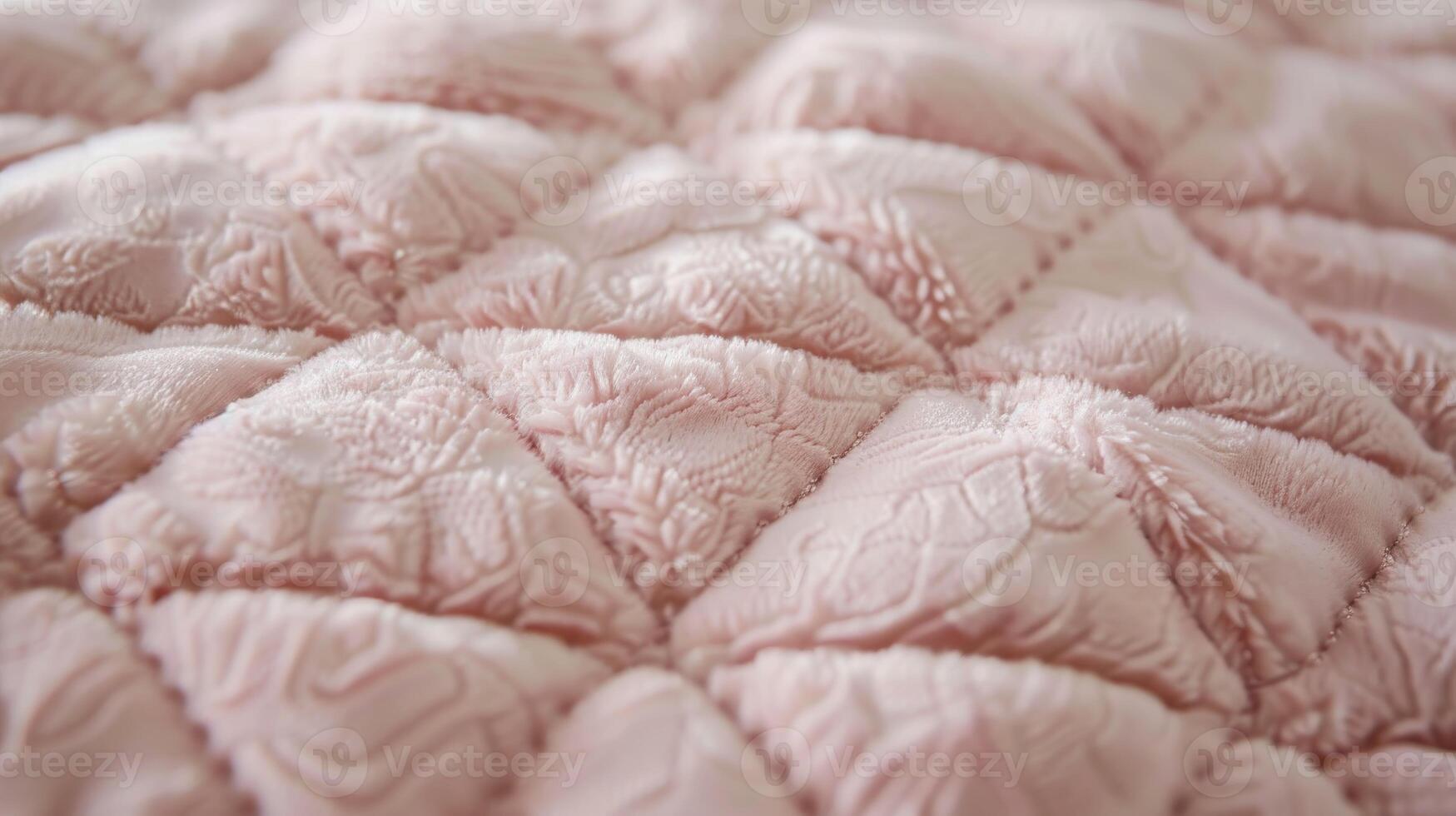Soft Quilted Fabric Texture, Elegant Pink Material, Detailed Textile Pattern, Ideal for Upholstery, Quilting, and Crafts photo