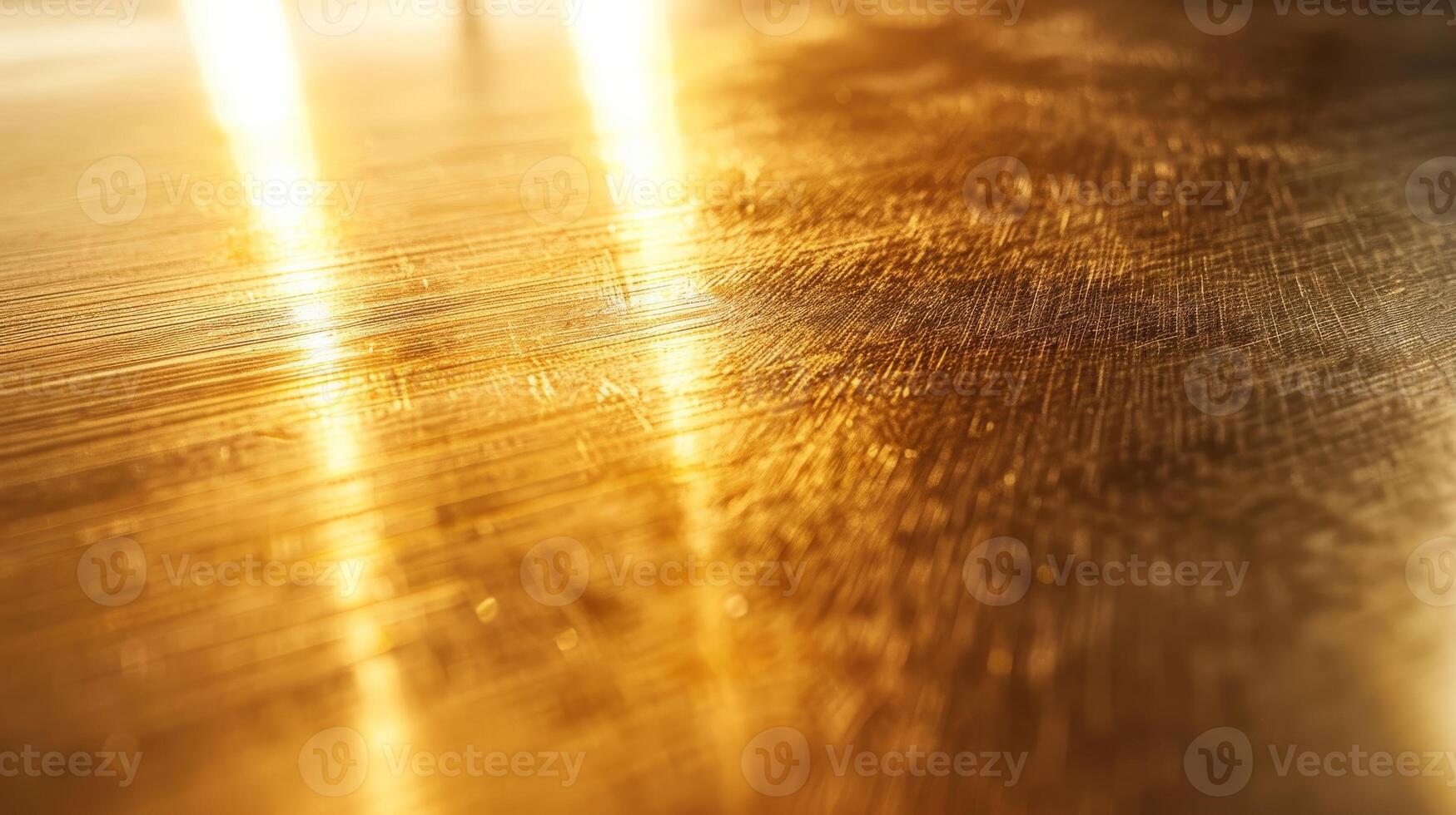 Detailed View of Polished Brass Surface with Soft Reflections and Fine Textures photo