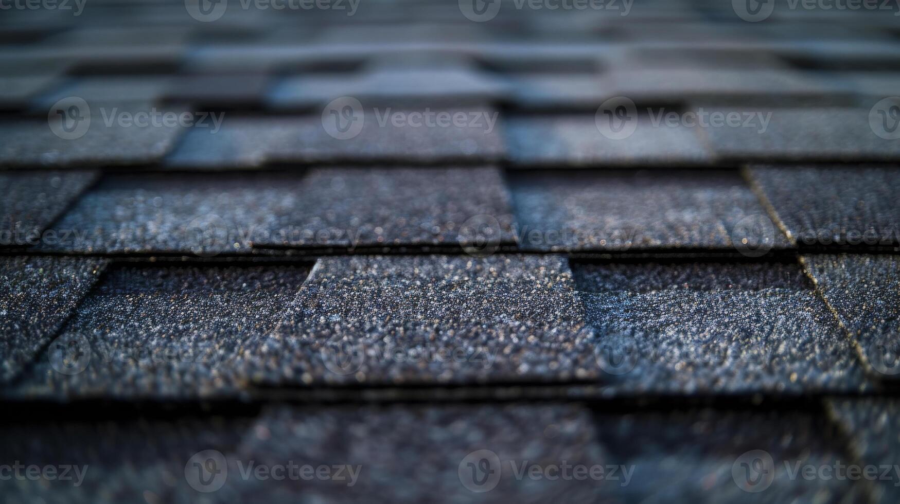Close-Up of Textured Asphalt Shingle Roof for Home Construction and Roofing Projects photo