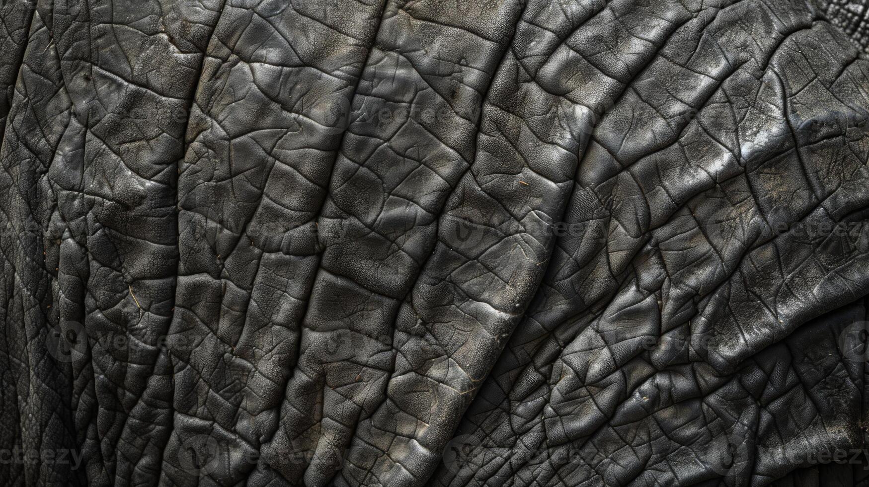 A close up image showing the texture of an elephants trunk skin photo