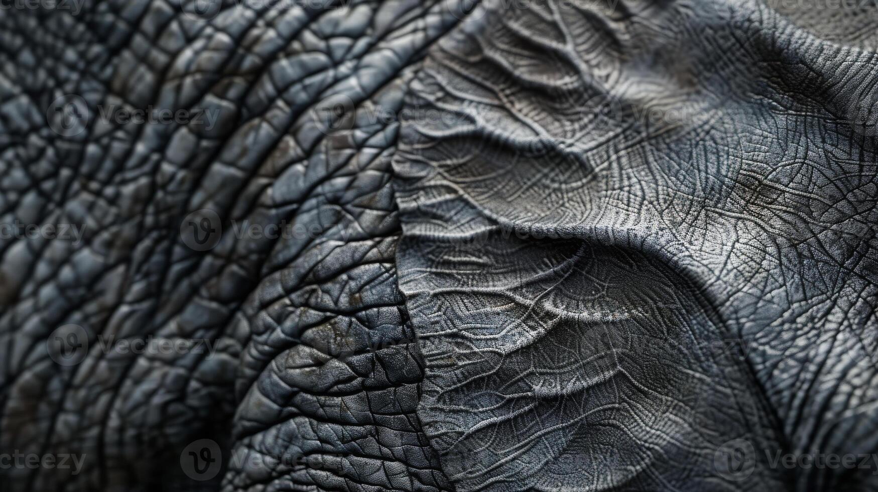 Textured Elephant Skin Surface Close-Up - Detailed Animal Texture for Design, Pattern, Background, Wildlife, African Nature photo
