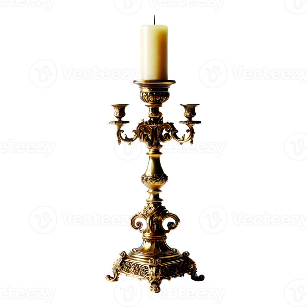 Vintage Brass Candlestick Holder With Ornate Design 46838203 PNG vintage-brass-candlestick-holder-with-ornate-design-46838203-png