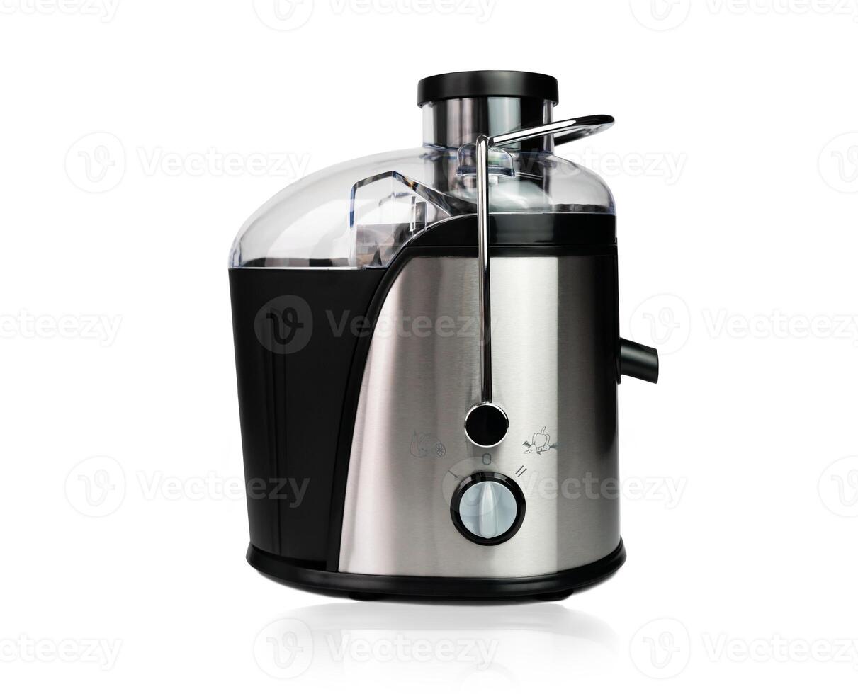 Electric juicer isolated on white background. Modern appliances for the kitchen. photo