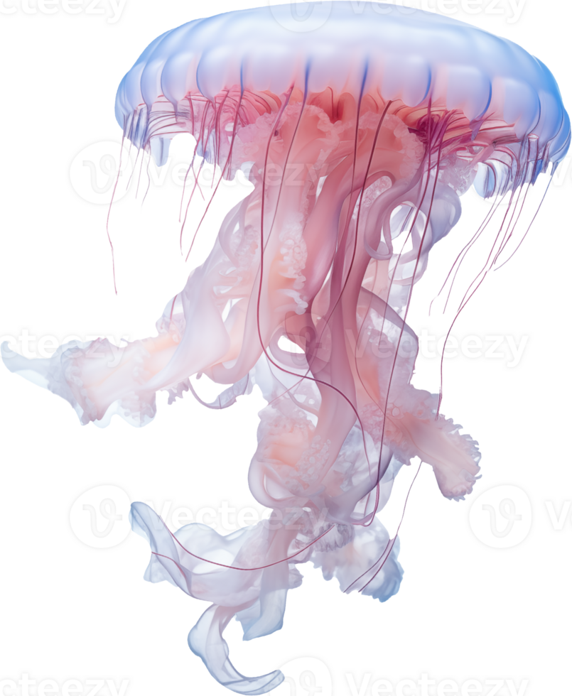 Jellyfish isolated on transparent background png