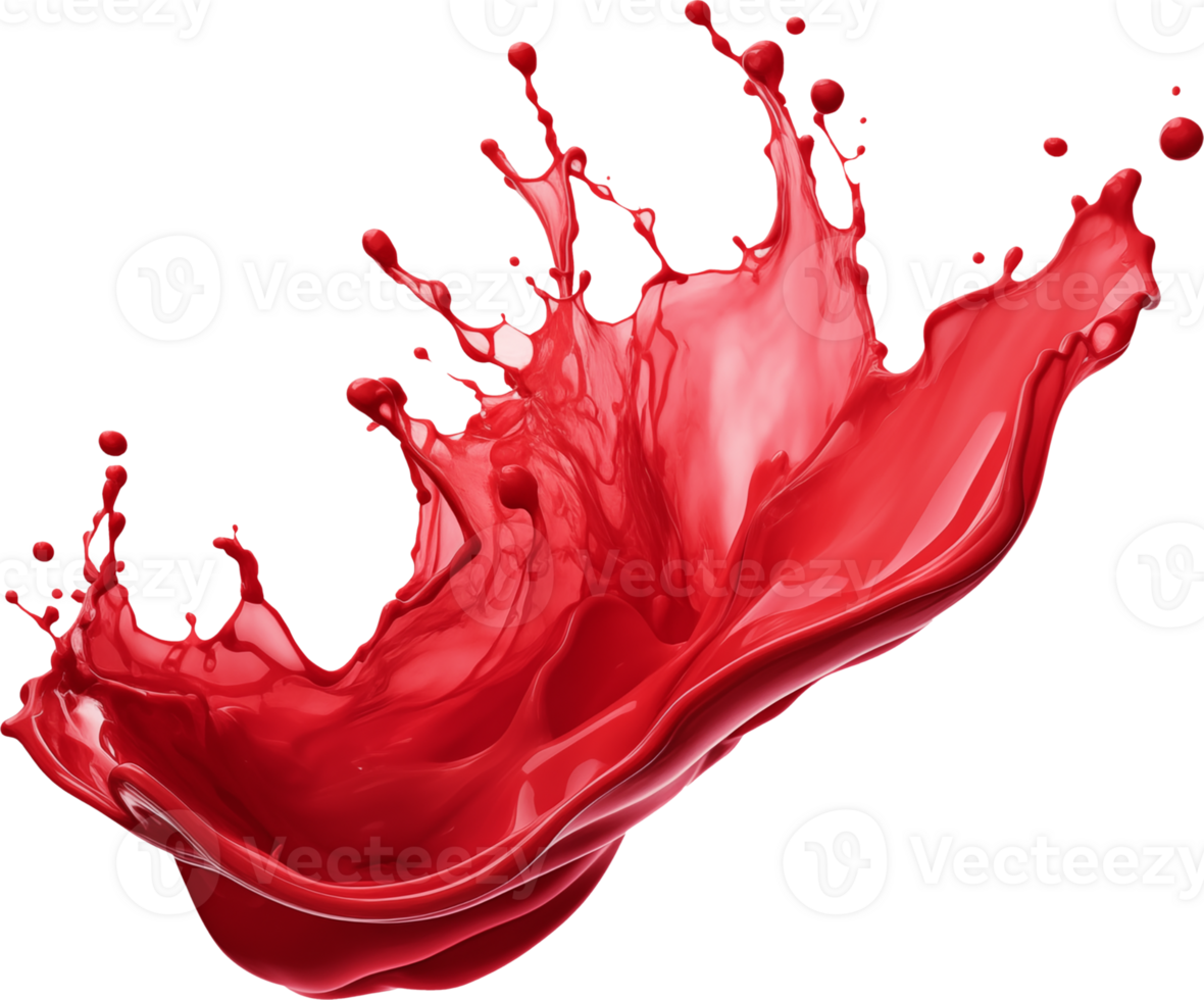 Red juice liquid splash png