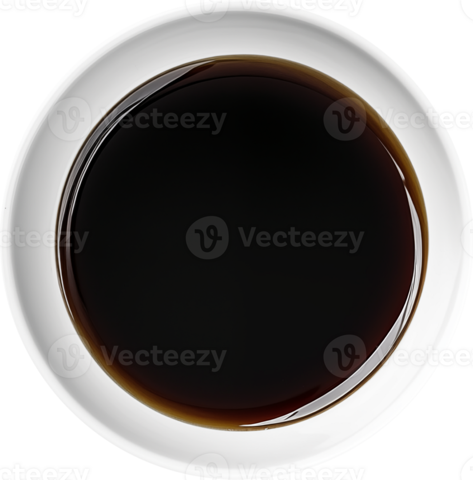 Soy sauce in white bowl png