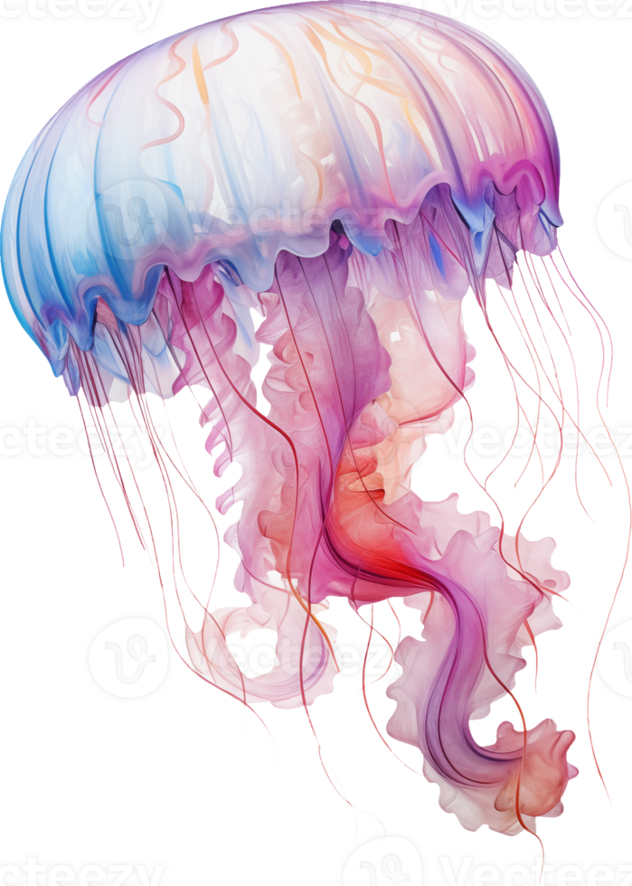 Jellyfish isolated on transparent background png