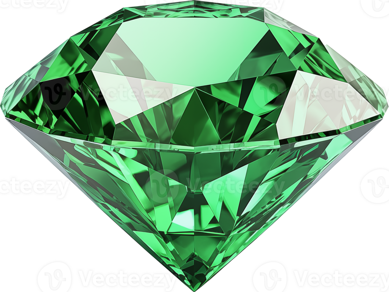 Green diamond isolated on transparent background 46838828 PNG