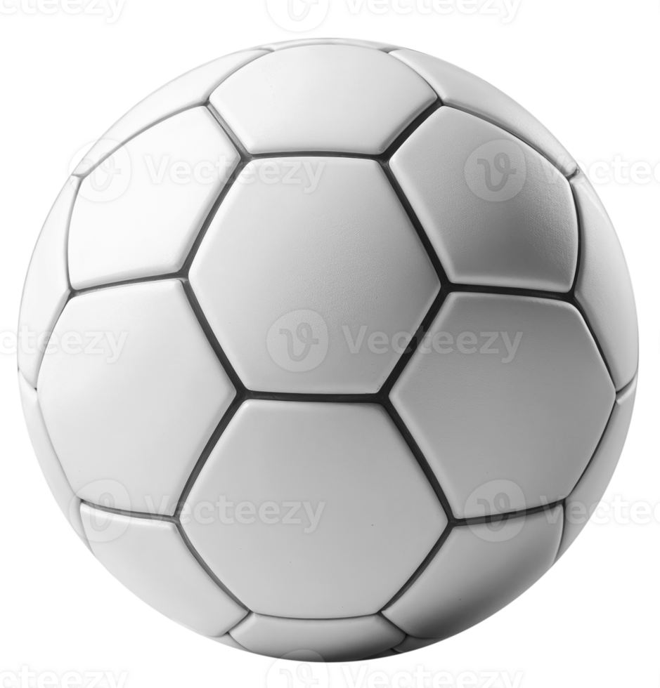 White Soccer ball cut out png