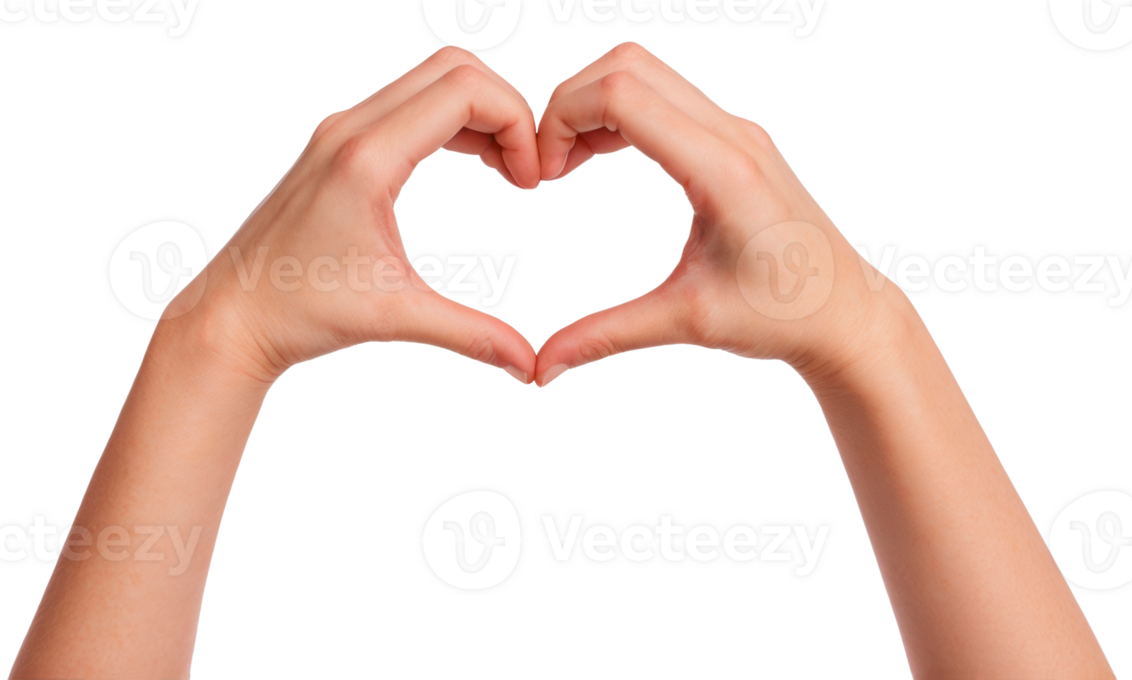Hands forming a Heart shape sign isolated on transparent background. Love concept png