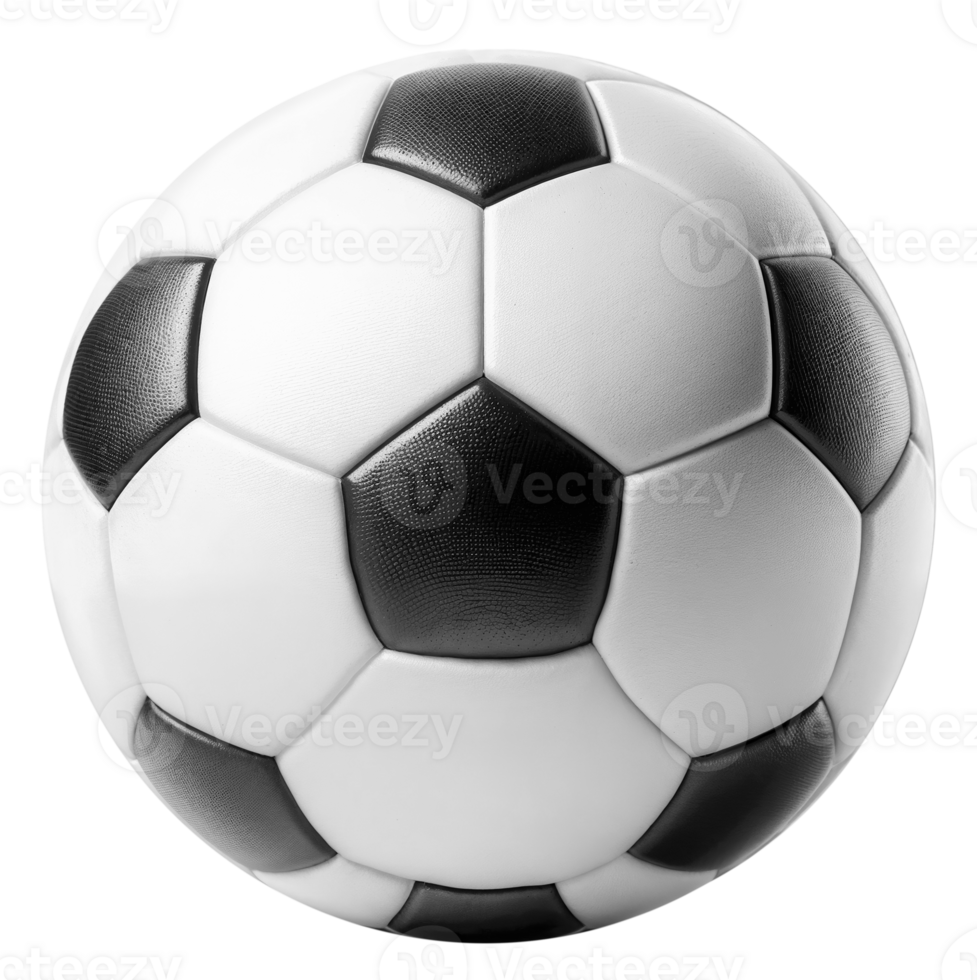 Black and white Soccer ball cut out png
