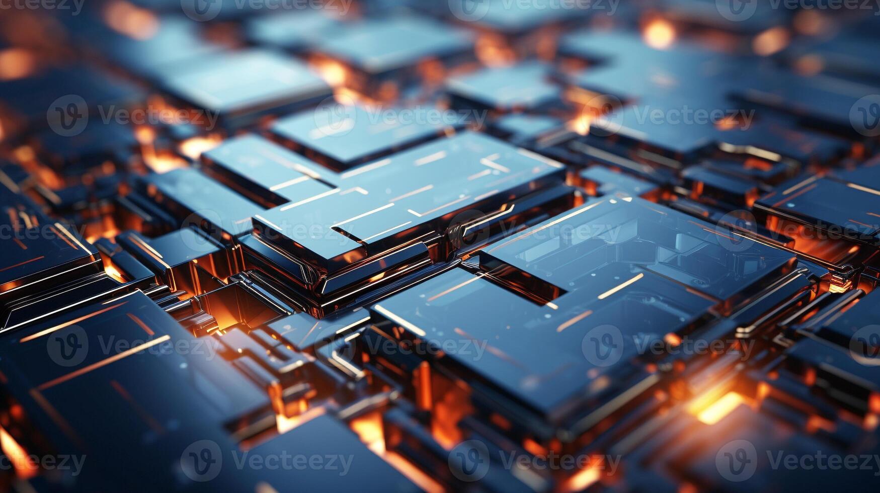 Futuristic geometric shapes connect for modern abstract design background photo