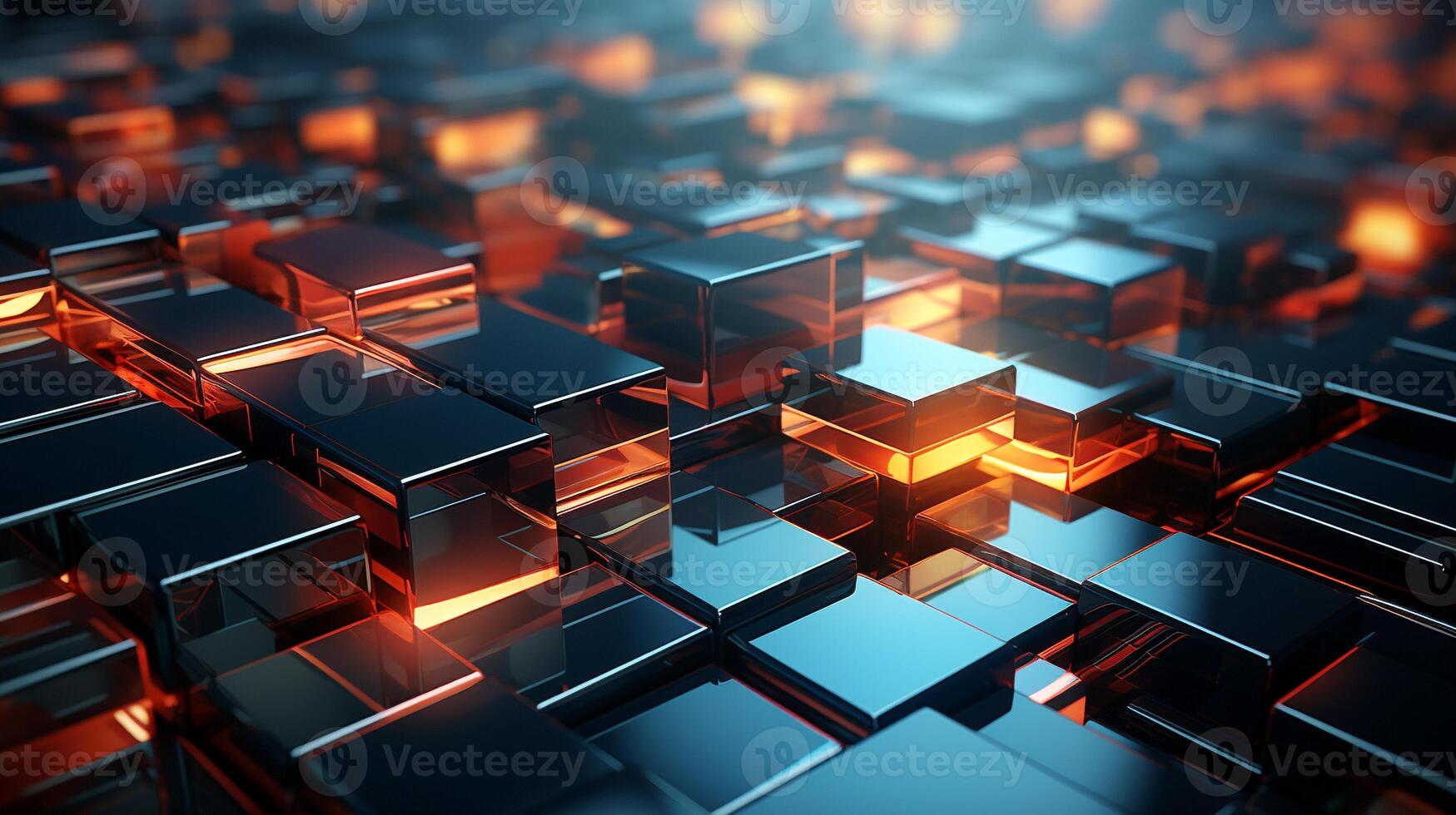 Futuristic geometric shapes connect for modern abstract design background photo