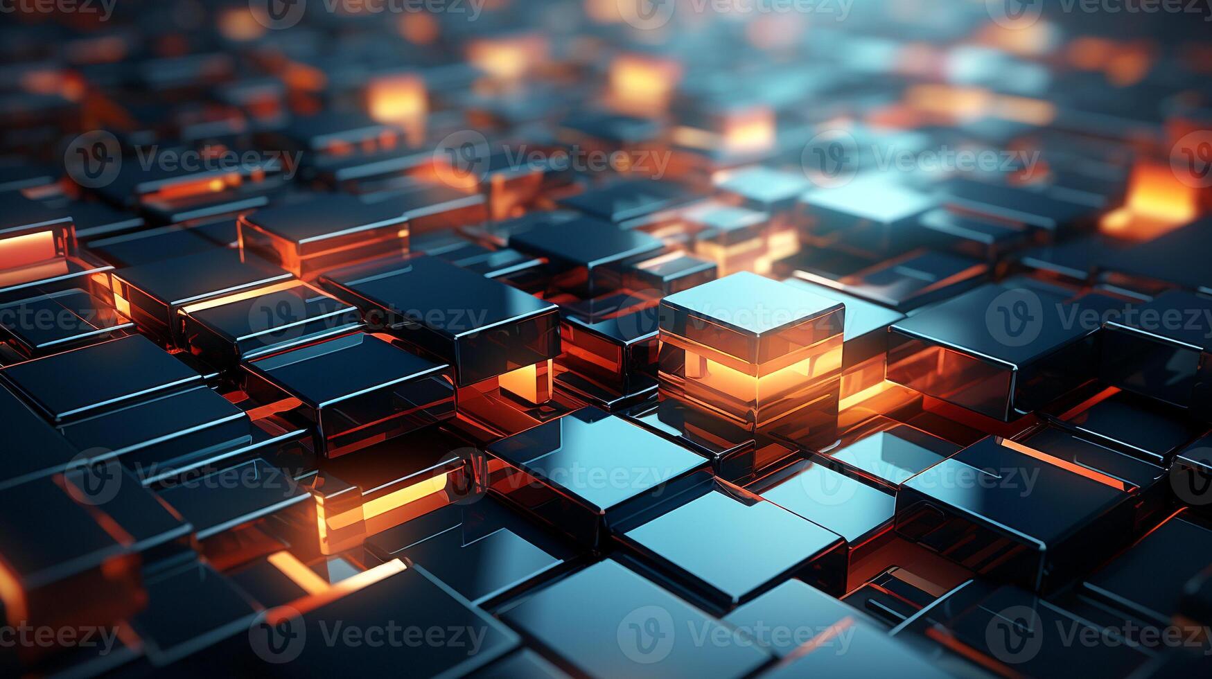 Futuristic geometric shapes connect for modern abstract design background photo