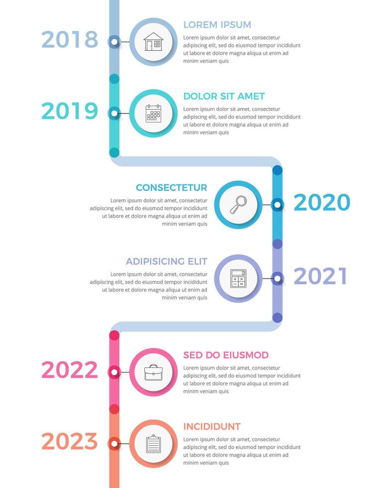Timeline Infographics Template vector