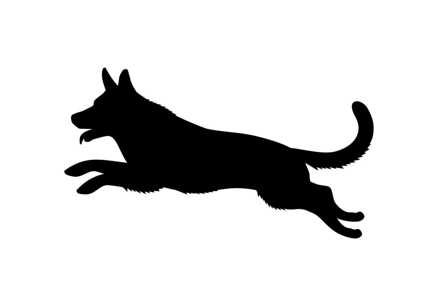 Dog Jumping Design Illustration vector