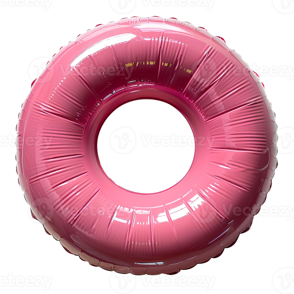 Pink pool float . Pink plastic pool float top view . Pool float for summertime activities and swimming in the ocean isolated. Inflatable pool float png