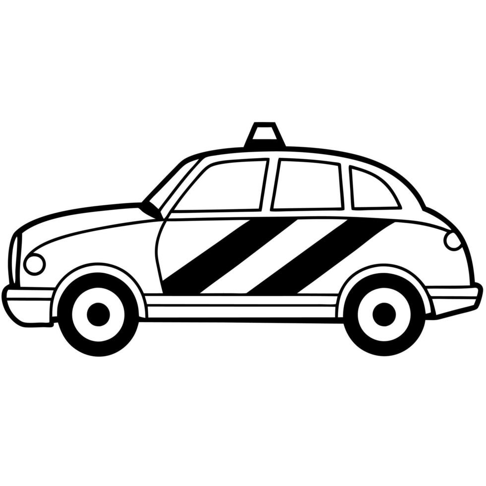 Modified car coloring pages vector