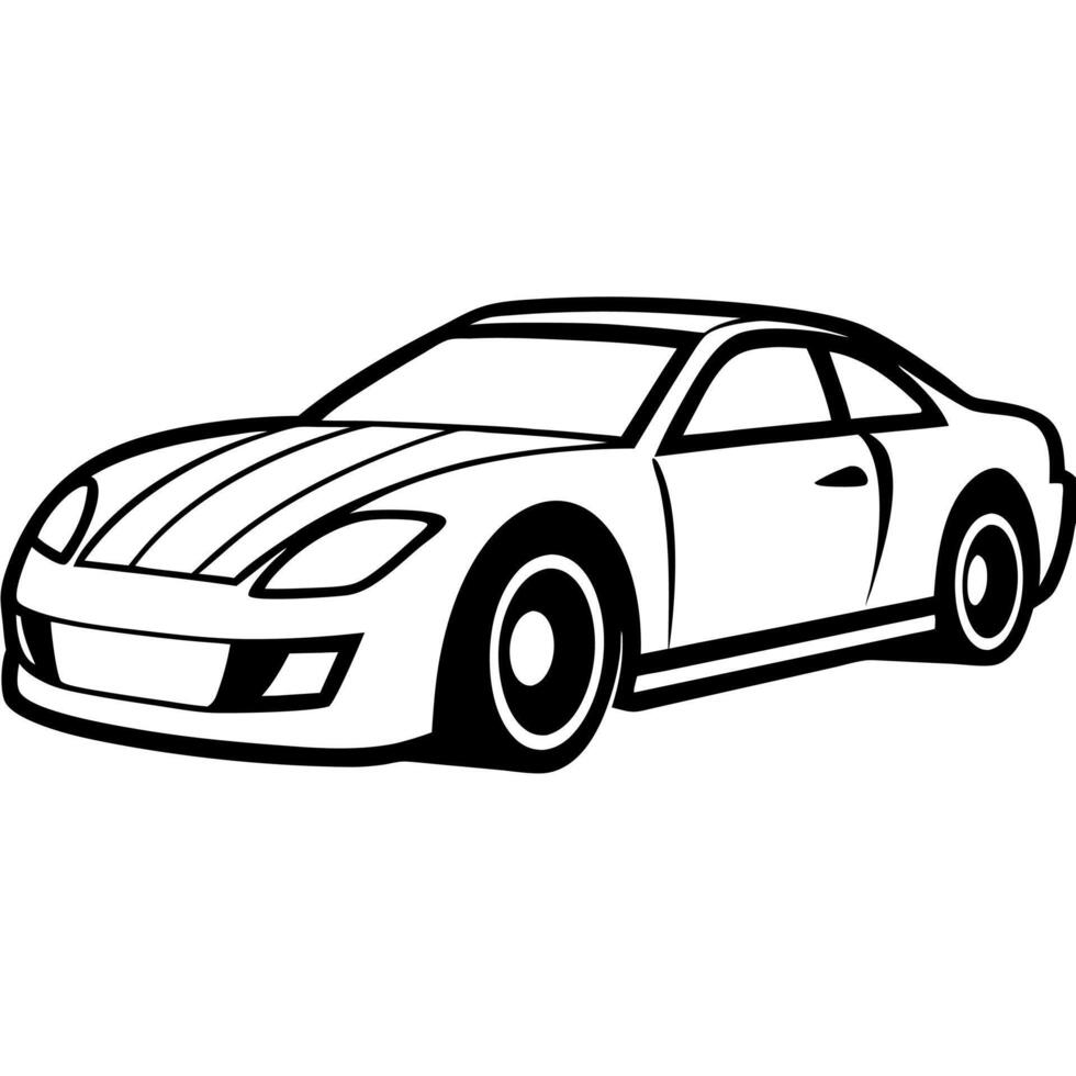 Modified car coloring pages vector