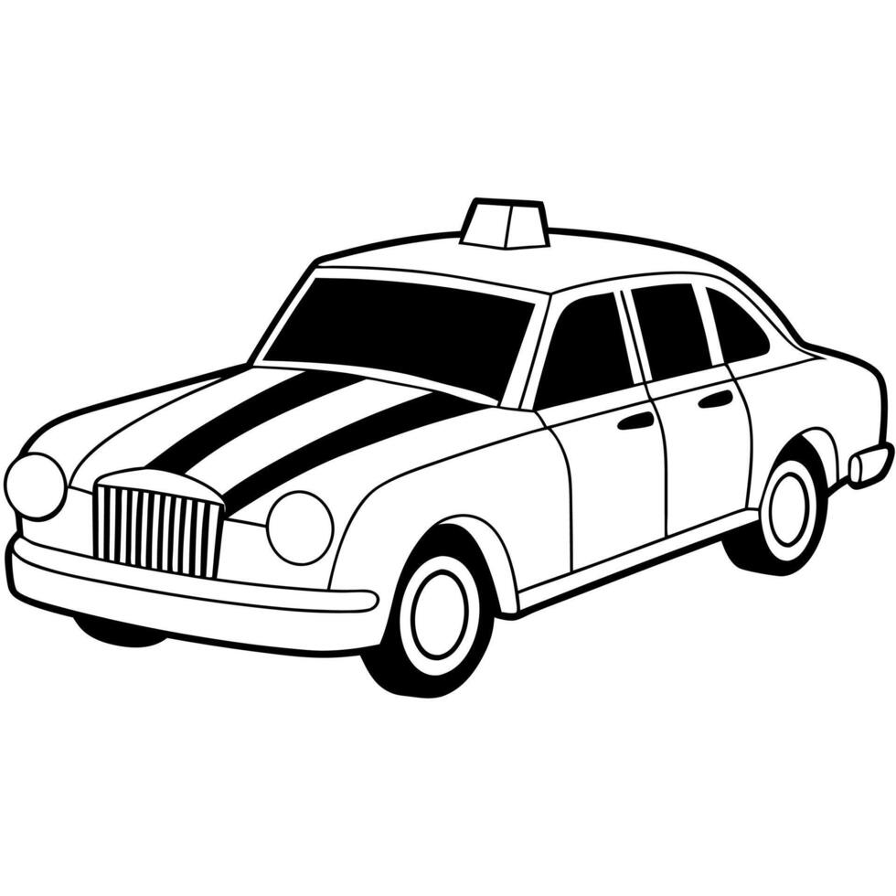 Modified car coloring pages vector