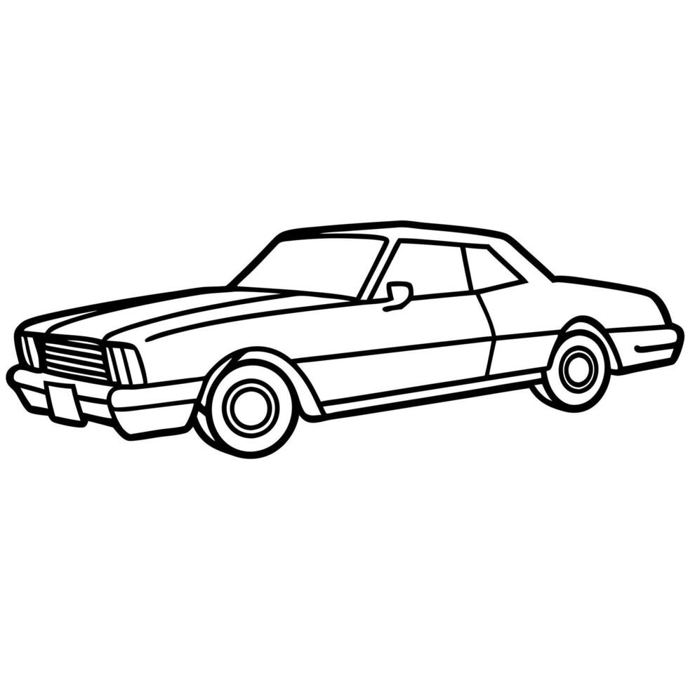 Modified car coloring pages vector