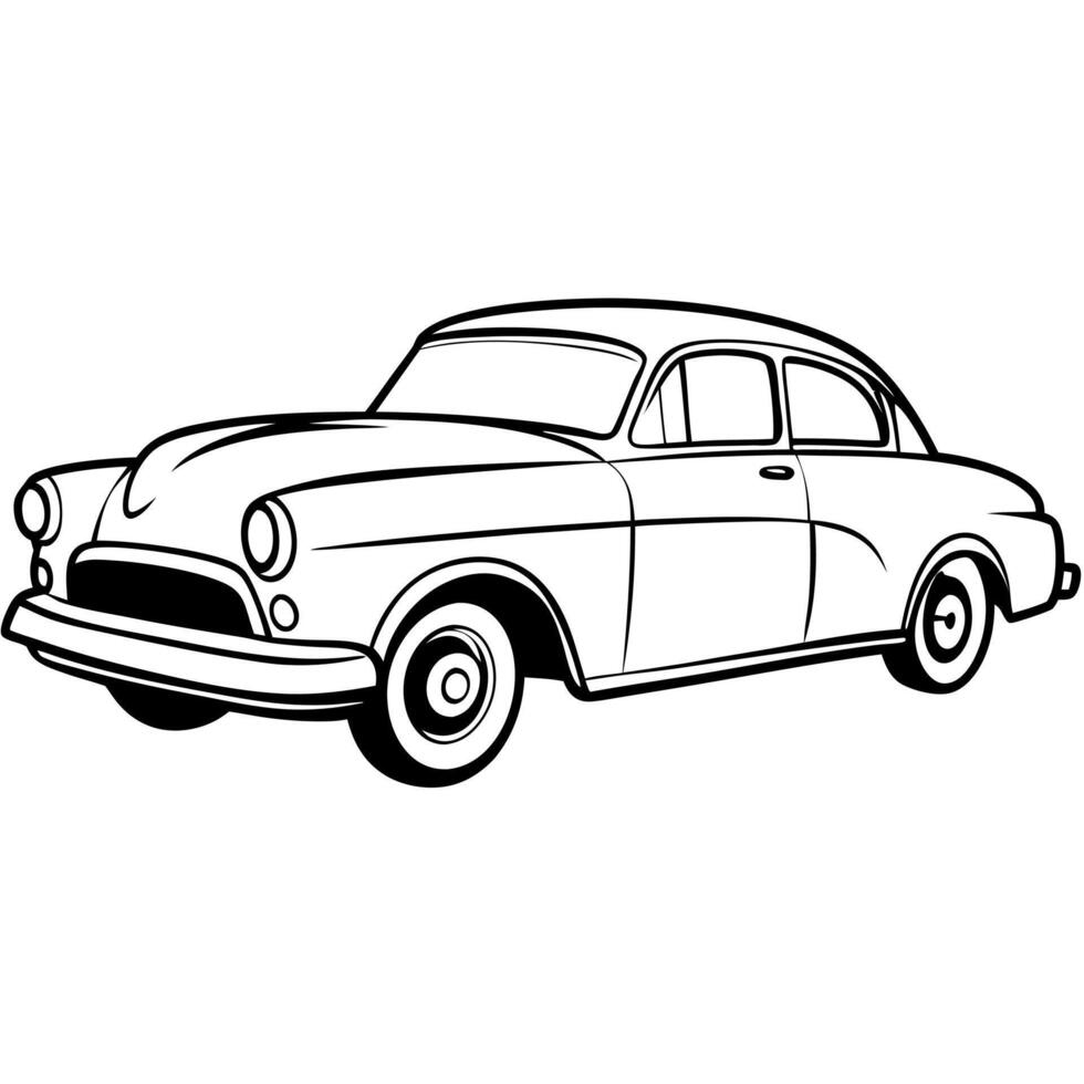Modified car coloring pages vector