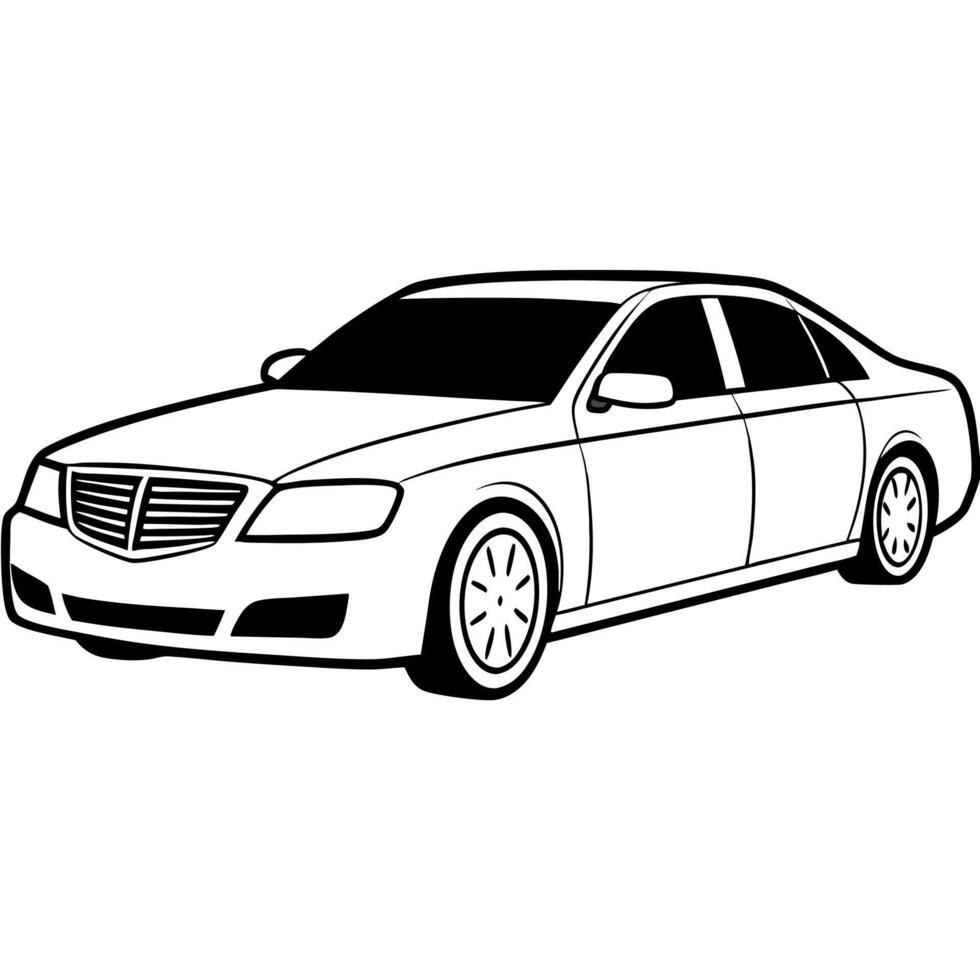 Modified car coloring pages vector