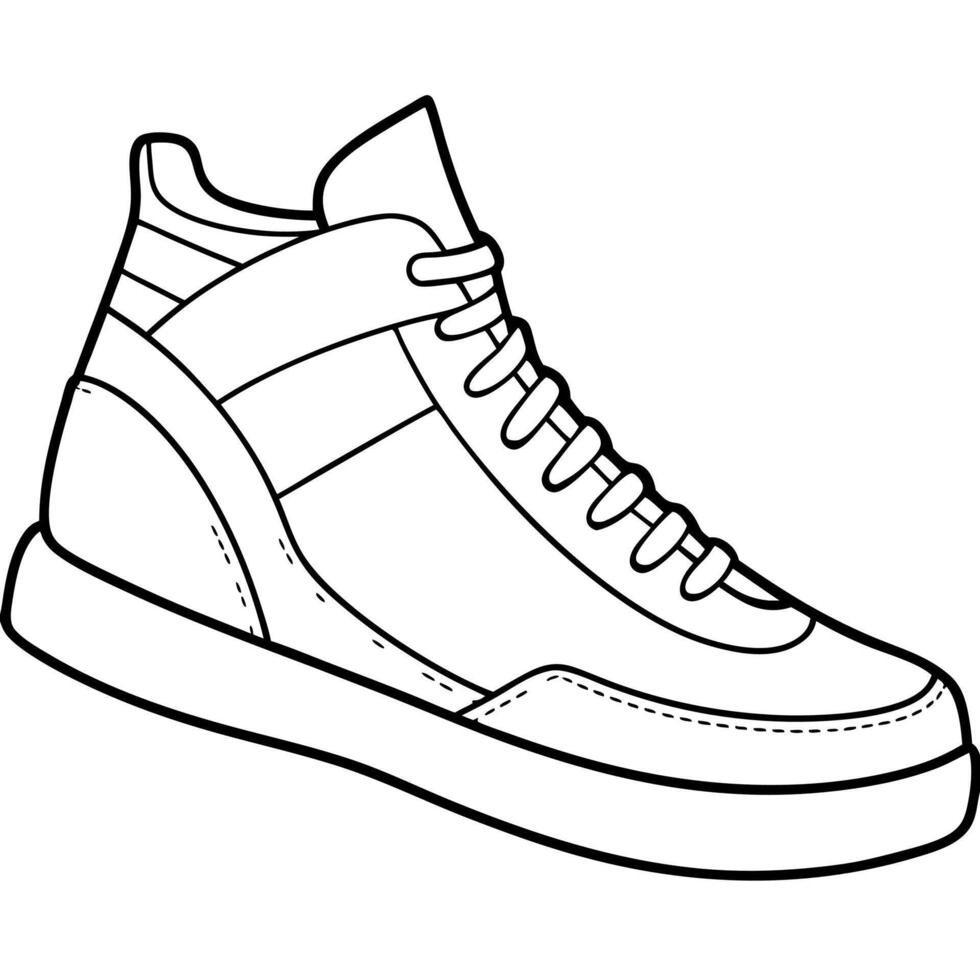 Sneaker Design Coloring Book vector