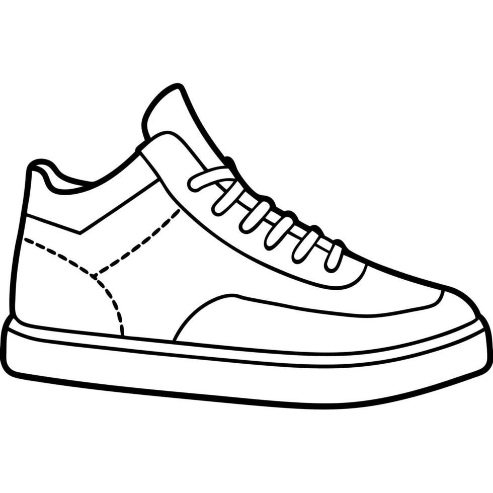 Sneaker Design Coloring Book vector