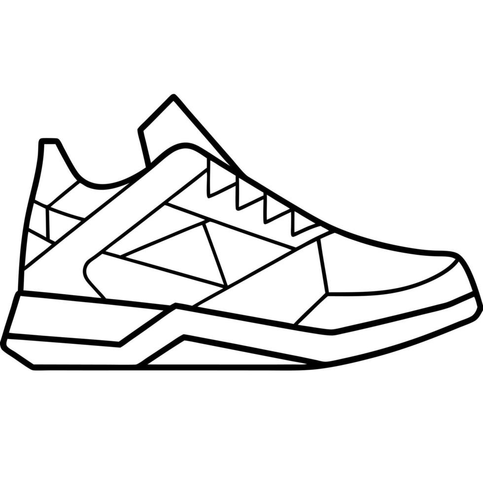 Sneaker Design Coloring Book vector