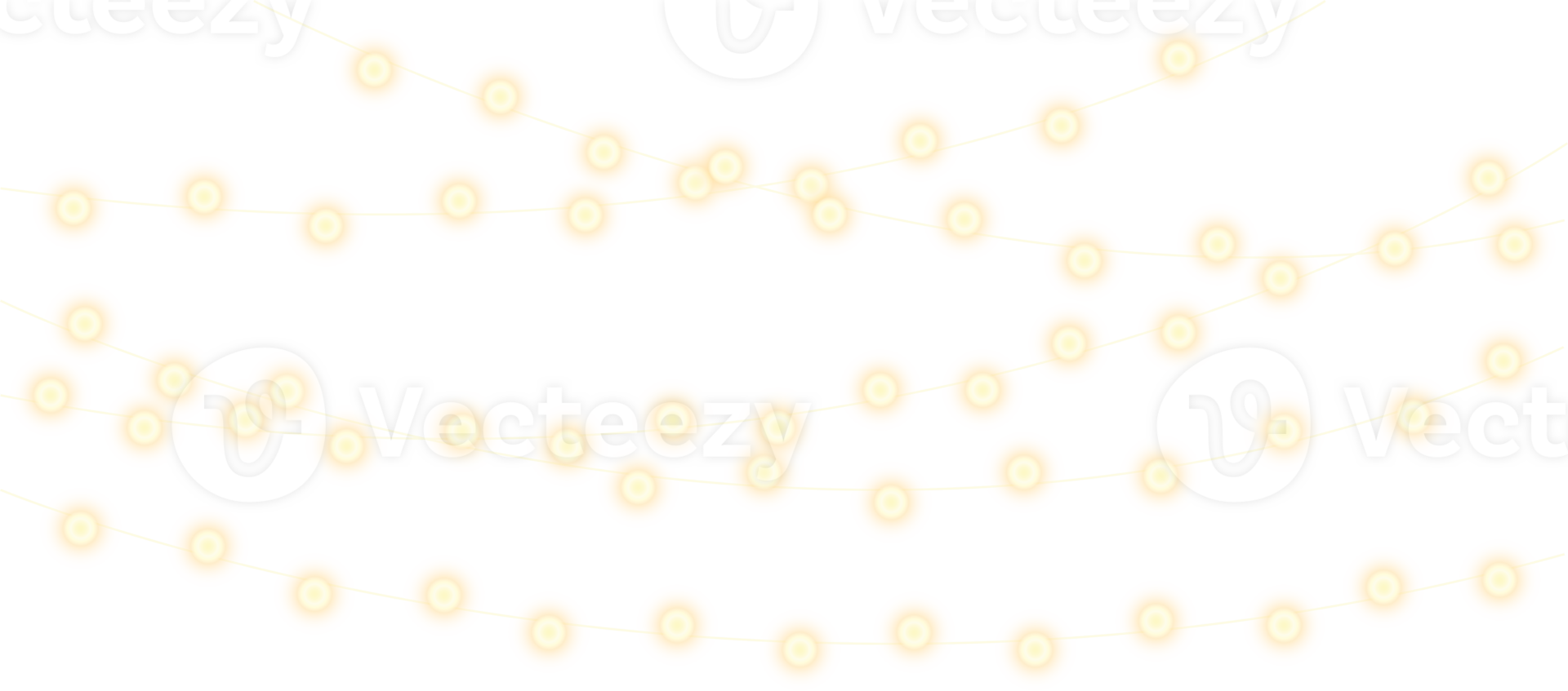 String lights in the night. Christmas lamp hanging. png