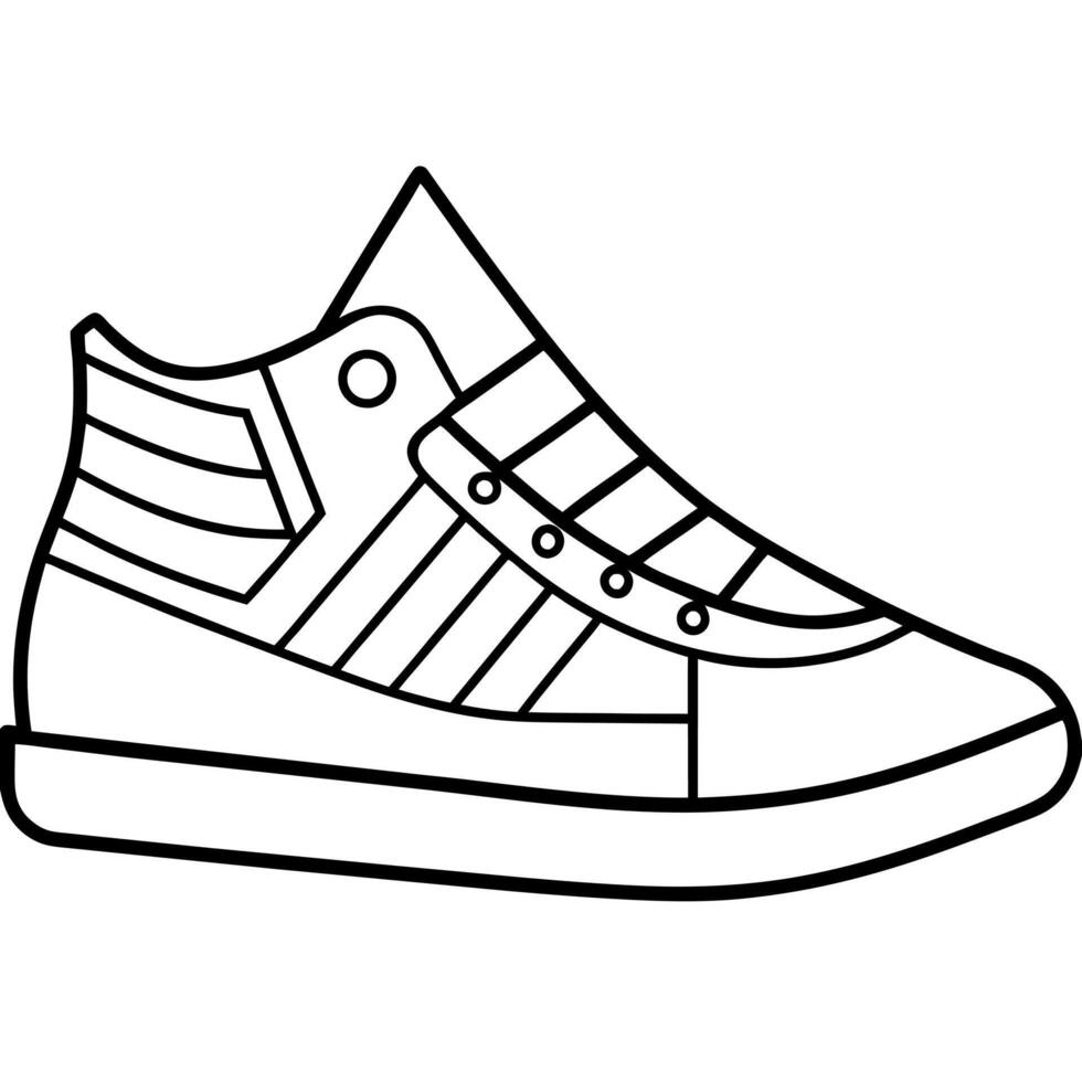 Sneaker Design Coloring Book vector