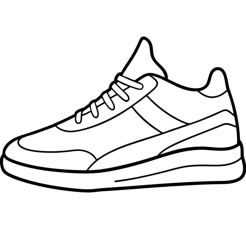 Sneaker Design Coloring Book vector