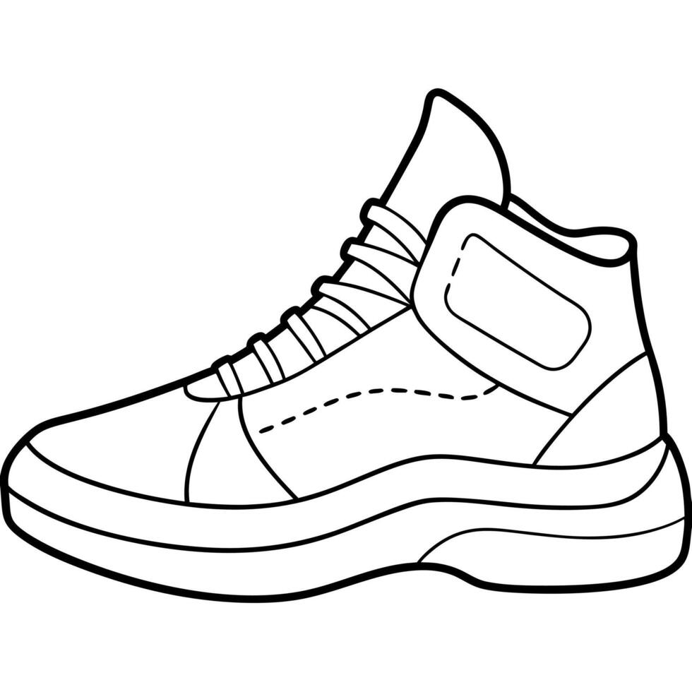 Basketball Coloring Page Colored Illustration vector